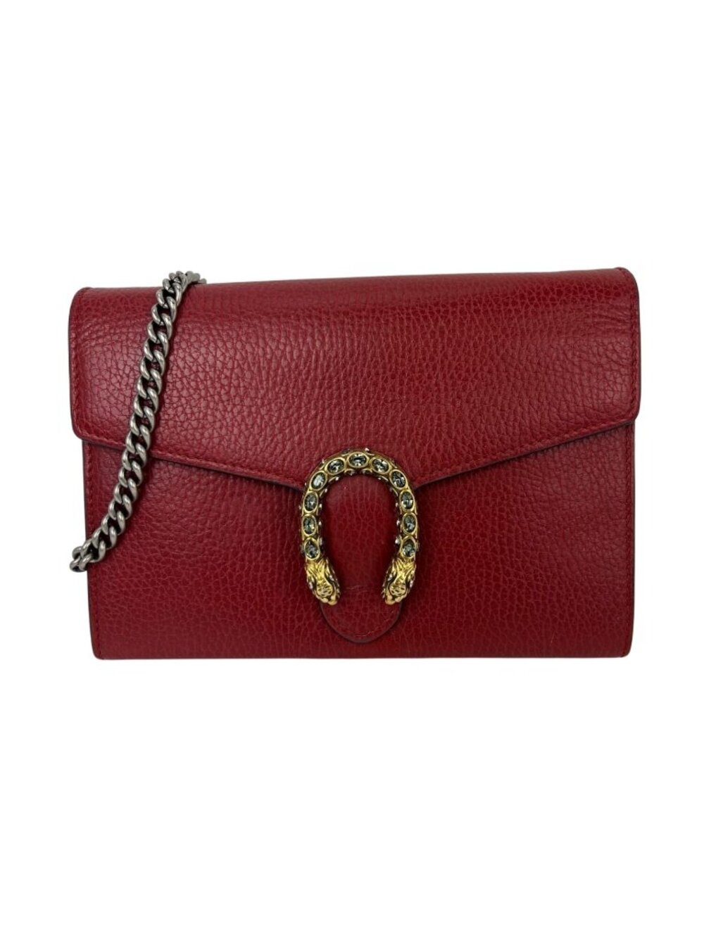 Gucci Dionysus Mini Bag Chain Wallet Hibiscus Red Crossbody Bag Clutch